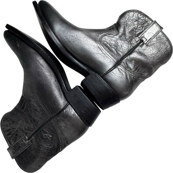 Frye Billy Short Western Leather Booties Boots Womens Size 8 Silver Pewter - Picture 10 of 16